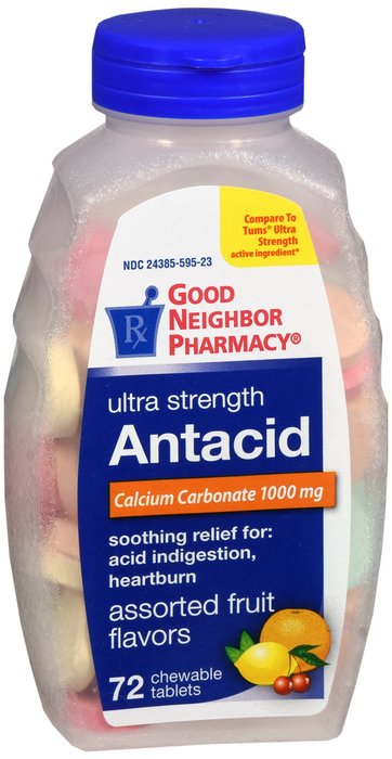 Good Neighbor Pharmacy Ultra Strength Antacid Assorted Fruit Flavors 72 chewable tablets