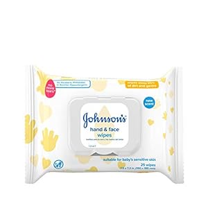 Johnson's Baby Disposable Hand & Face Cleansing Wipes 25 ct