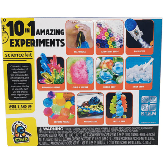 10 in 1 Amazing Experiments Science Kit
