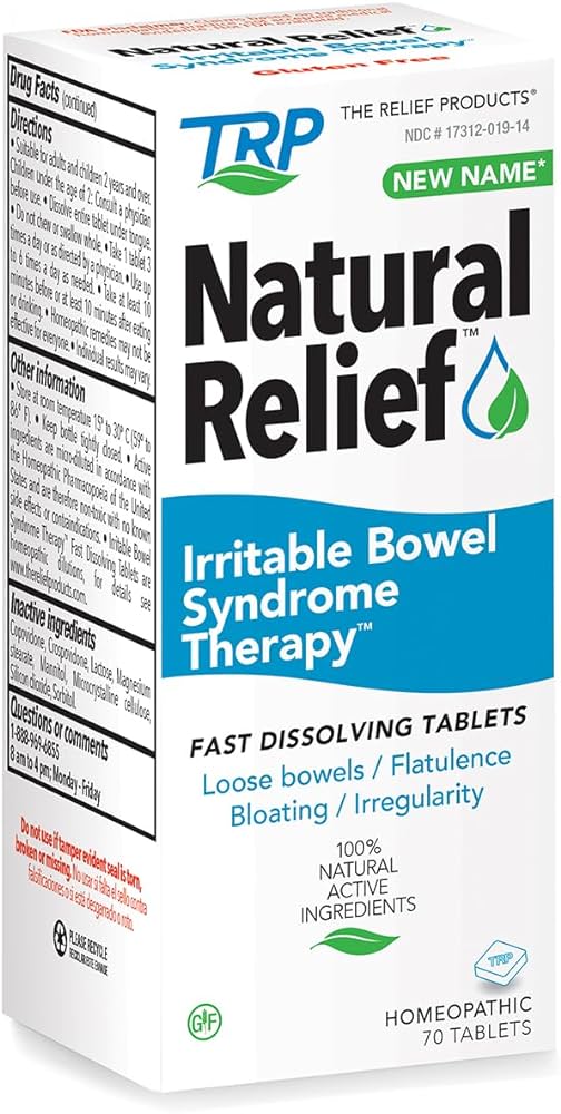 TRP Natural Relief Irritable Bowl Syndrome Therapy Homeopathic (70 tablets)