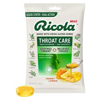 Ricola Max Throat Care Drops - Honey Lemon- 34ct