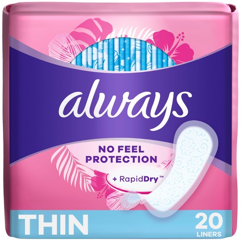 Always Thin No Feel Protection  Liners 2ct