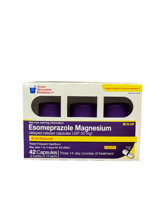 Good Neighbor Pharmacy Esomeprazole Magnesium Delayed-Release Capsules USP 20mg (42 count)