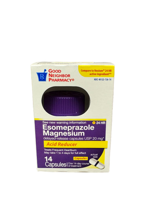 Good Neighbor Pharmacy Esomeprazole Magnesium Delayed-Release Capsules USP 20mg (14 count)