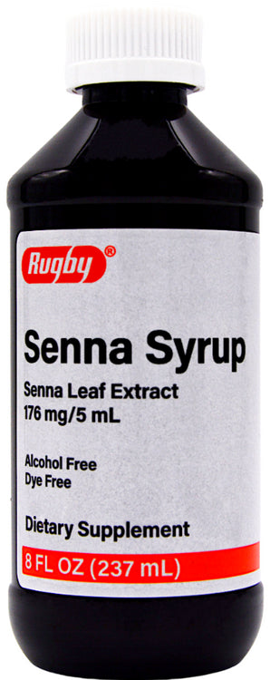 Rugby Senna Syrup 176mg (8fl oz)