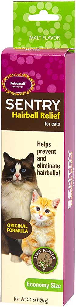 Sentry Hairball Relief for Cats Original Formula Malt Flavor 4.4oz