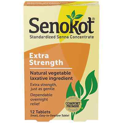 Senokot Extra Strength Natural Vegetable Laxative Ingredient (12 tablets)