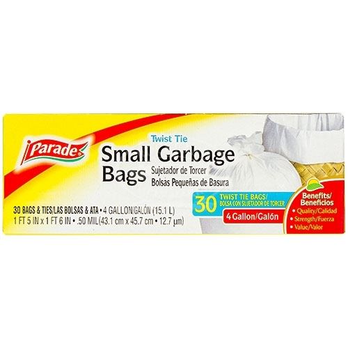 Parade Small Garbage Bags - 30 Count - Kikos Supermarket - Delivered by Mercato