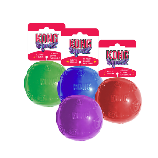 Kong Squeezz Ball Large Assorted Colors 1ct