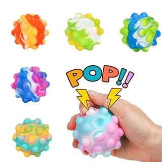3D Fidget Popping Pinch Ball Assorted Colors 1ct