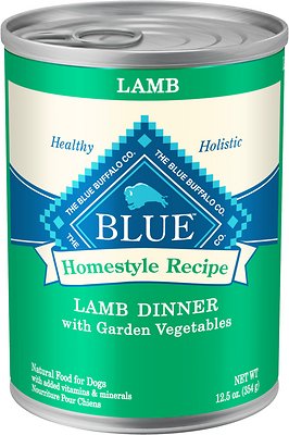Blue Buffalo Homestyle Recipe Lamb Dinner w/ Garden Vegetable Dog Food 12.5oz