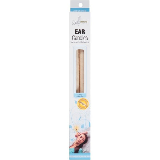 Wally's Natural Ear Candles Unscented 2ct