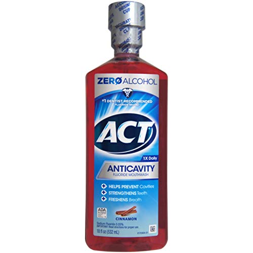 Act Anticavity Fluoride Cinnamon Mouthwash 18fl oz