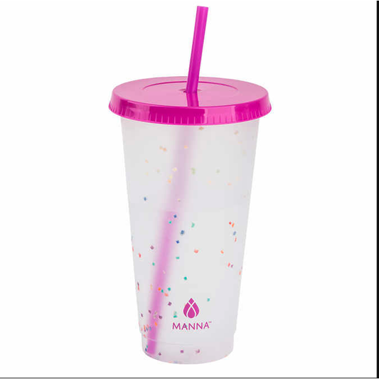 Manna Reusable Confetti Color-Changing Tumblers 6ct