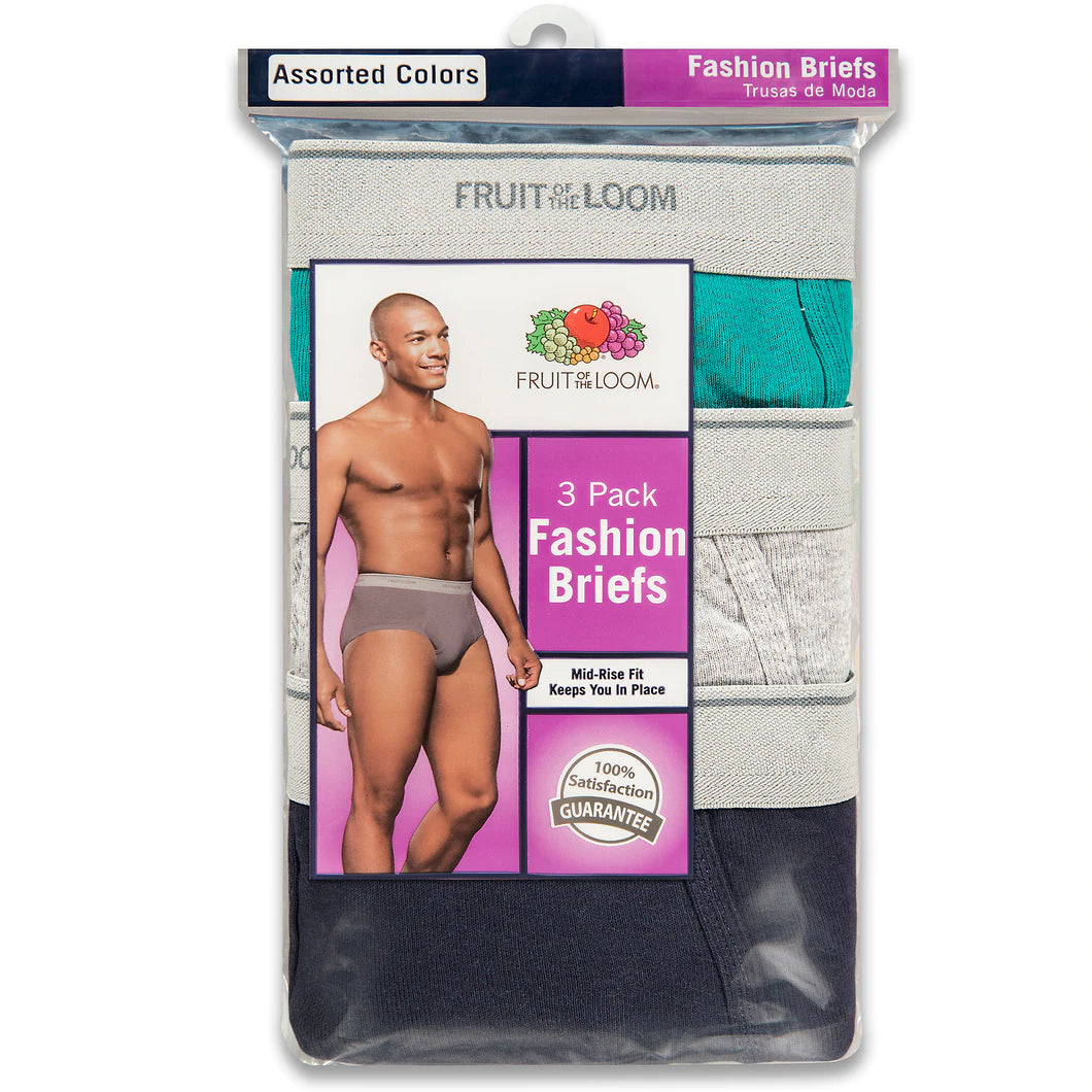 Fruit of The Loom Fashion Briefs XL 3ct – Franklin Square Pharmacy