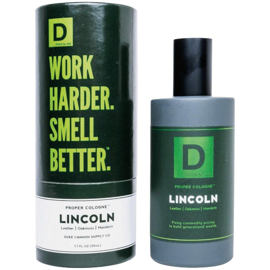 Duke Cannon Work Harder. Smell Better. Proper Cologne Lincoln 1.7 fl oz