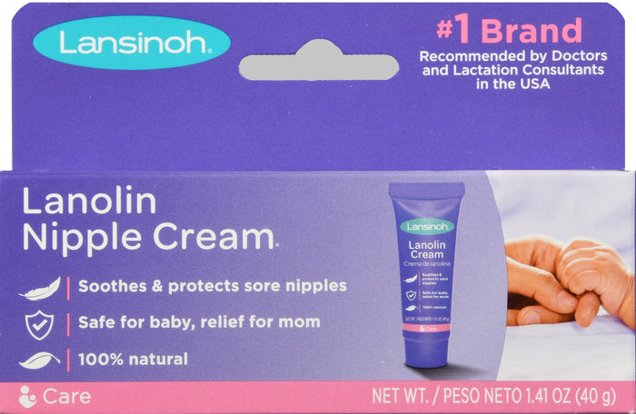 Lansinoh Lanolin Nipple Cream, Safe For Baby And Mom