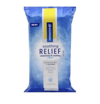 Preparation-H  Soothing Relief Cleansing & Cooling Wipes 60ct