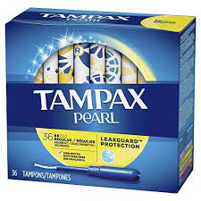 Tampax Pearl Regular Unscented Tampons 36ct