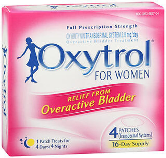 Oxytrol For Women Relief from Overactive Bladder 4patches