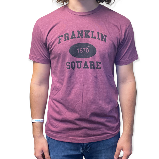 Franklin Square Burgundy Men's T-Shirt