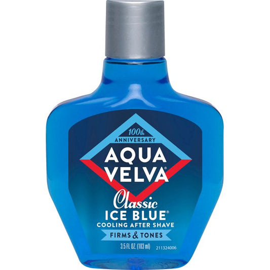 Aqua Velva Classic Ice Blue Cooling After Shave Lotion 3.5oz