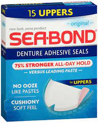 SeaBond Denture Adhesive Seals - 15 Uppers