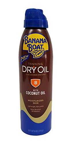 Banana Boat Tanning Dry Oil Sunscreen Spray SPF 8 6oz