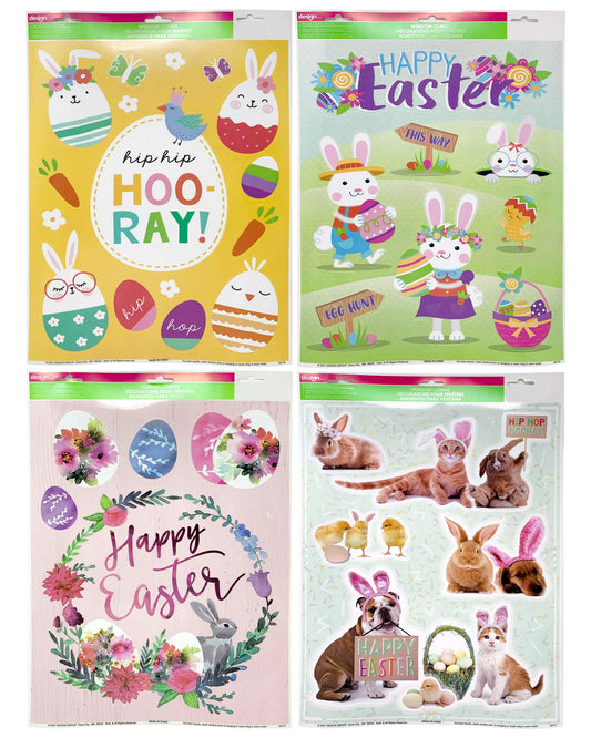Easter Window Cling Assorted 1ct