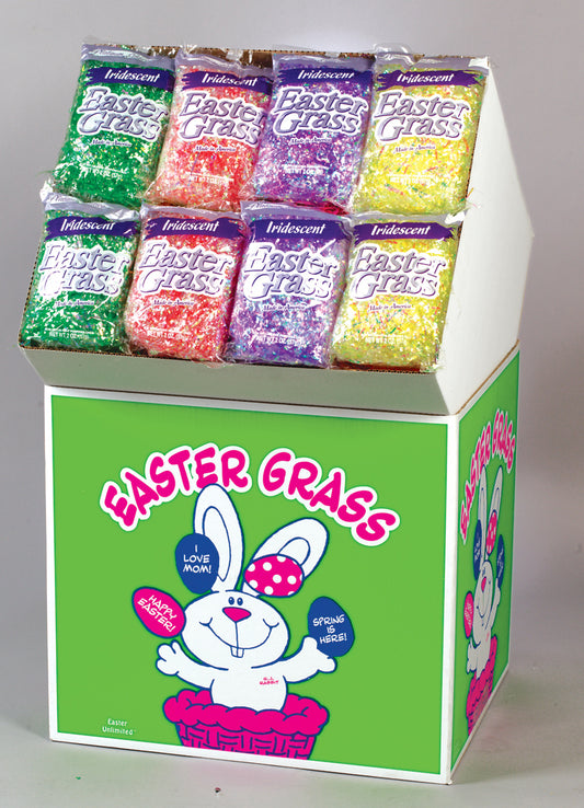 Happy Easter Grass Assorted Colors 2oz 1count