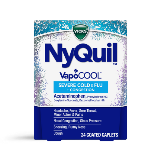 NyQuil VapoCool Severe Cold & Flu + Congestion 24 coated caplets