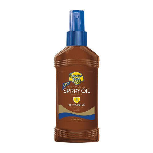 Banana Boat Deep Tanning Oil Sunscreen Spray SPF 4 8oz