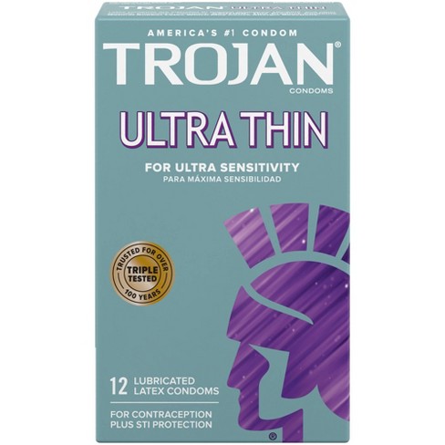 Trojan Ultra Thin Premium Lubricant Condom 12ct
