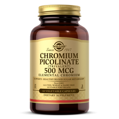 Solgar Chromium Picolinate 500mcg 60capsules