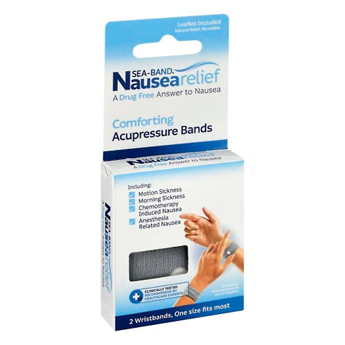 Sea-Band Nausea Relief Comforting Acupressure Bands 1 pair