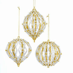 Shiny Gold Finial/Onion/Ball Ornament