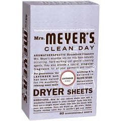 Mrs. Meyers Dryer Sheets Lavender Scent 80 sheets