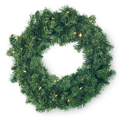 Holiday Wonderland Battery Operated 24-inch Lit Wreath