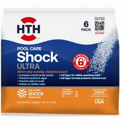 HTH Pool Care Shock Ultra (6) 1lb bags Net WT 6lbs