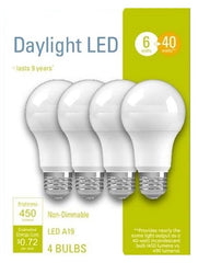LED Daylight 40-Watt Lightbulbs 4 Pack
