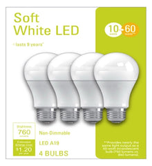 LED Soft White 60-Watt Lightbulbs 4 Pack