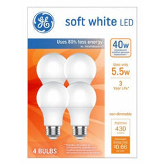GE Soft White LED Lightbulbs 40-Watts 4 Pack
