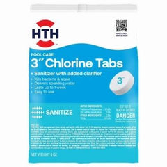 HTH Pool Care 3" Chlorine Tabs Advanced 8oz