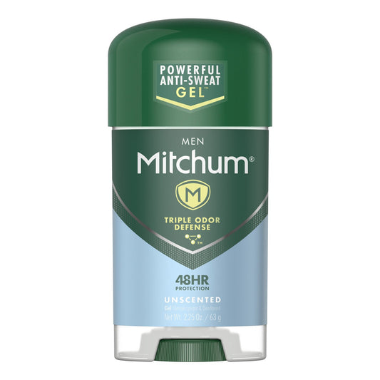 Mitchum Men Unscented Gel Antiperspirant/Deodorant 2.25 oz