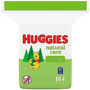 Huggies Natural Care Sensitive Unscented Baby Wipes 184count