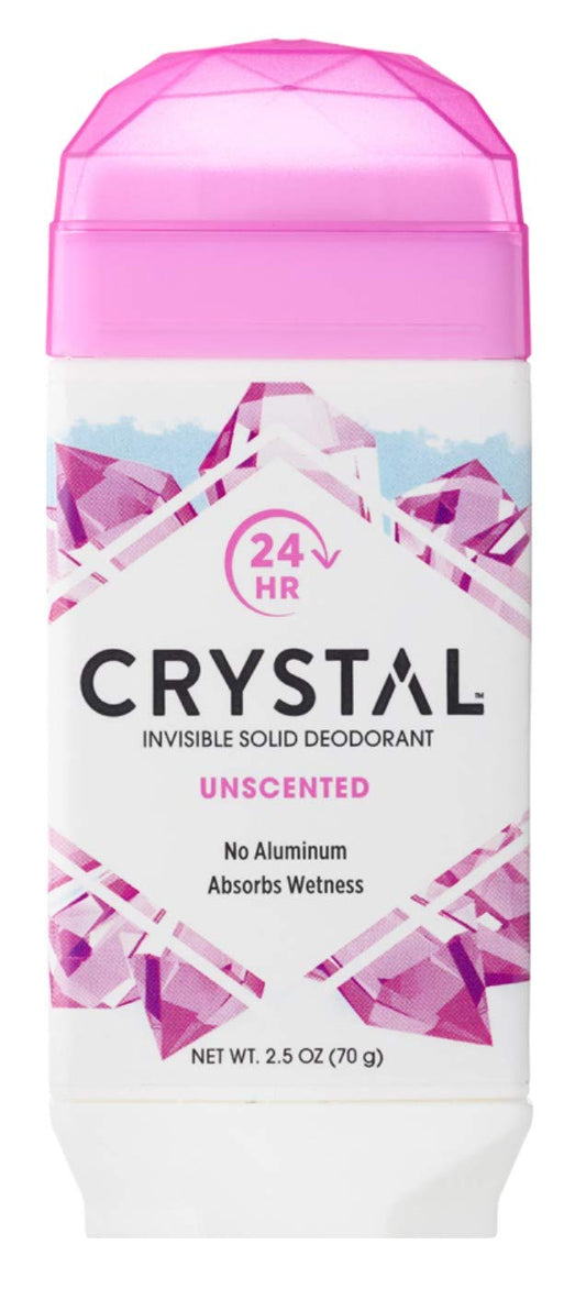 Crystal Unscented Invisible Solid Deodorant Stick - 2.5oz