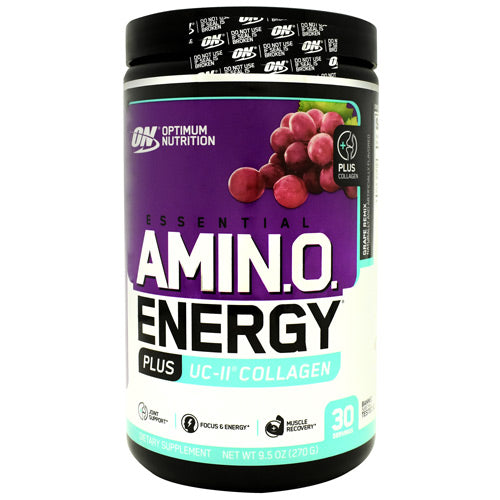 Optimum Nutrition Essential Amino Energy Plus UC-ll Collagen Grape Remix 9.5oz