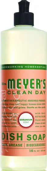 Mrs. Meyers Dish Soap Geranium Scent 16fl oz