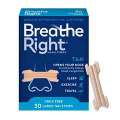 Breathe Right Nasal Strips Tan Large 30count