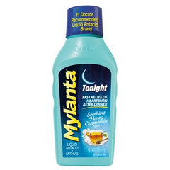 Mylanta Liquid Antacid + Anti-Gas Tonight Soothing Honey Chamomile Flavor 12fl oz.